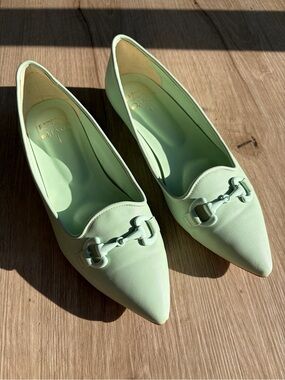 Diana Mint Green Flats